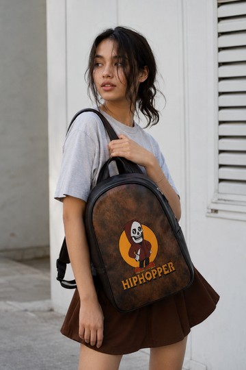 Hiphopper Faux Leather D Backpack