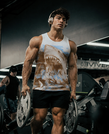 Shark attack Gym Tank