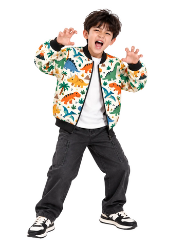 Dino World Kids Bomber Jacket