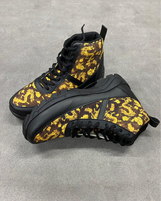 Dragon Master High Top Canvas Sneakers