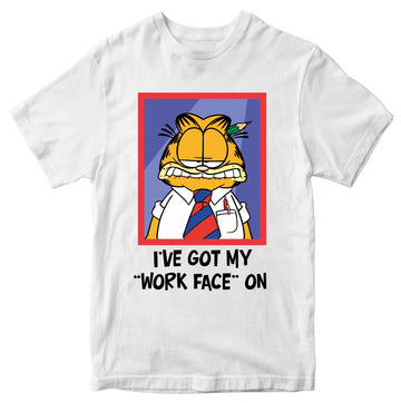 Garfield Work Face 100% Cotton T-shirt