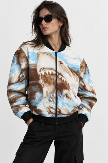 Shark Attack Bomber Jacket women
