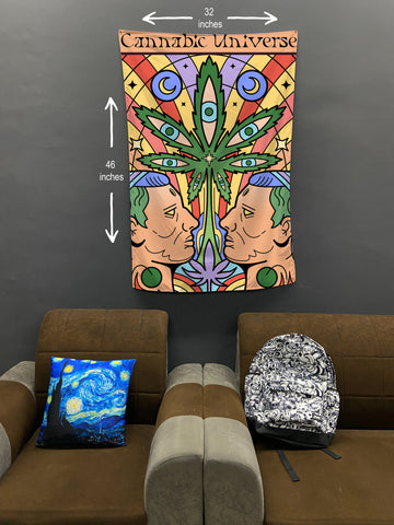 Cannabic Universe Room Flag