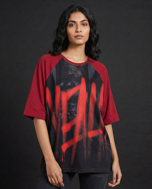 Yeah! Oversized Raglan T-shirt 50% off