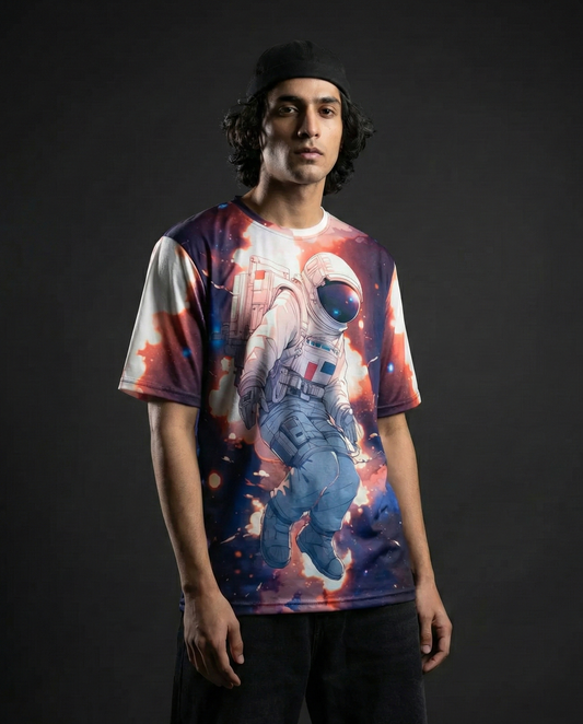 Spacesuit Abstract Oversized T-shirt