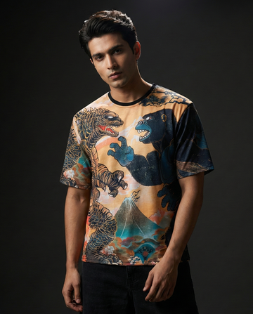Kaiju Duel Oversized T-shirt