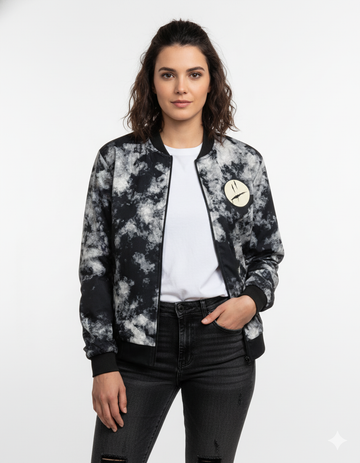 Wicked Smiley Bomber Jacket women