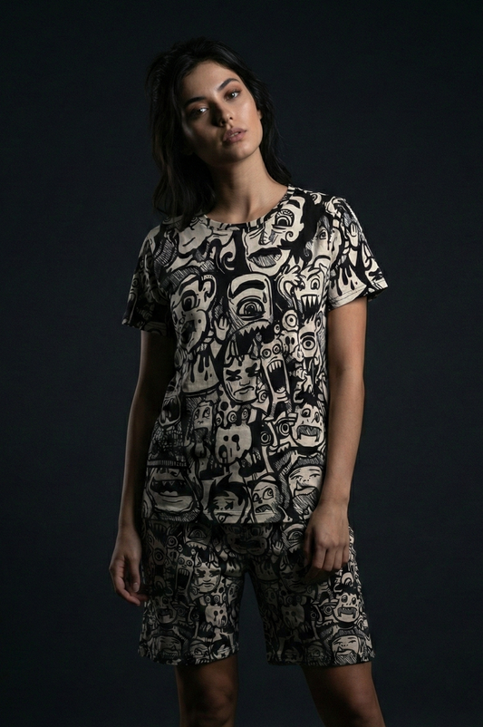Ola Monsters T-shirt and Shorts Combo