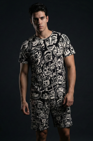 Ola Monsters T-shirt and Shorts Combo