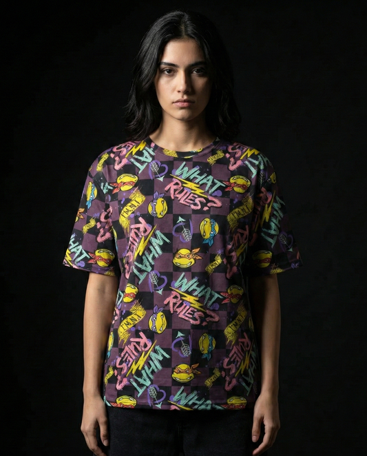 Ninja Turtles What Rules Oversized T-shirt 50% off