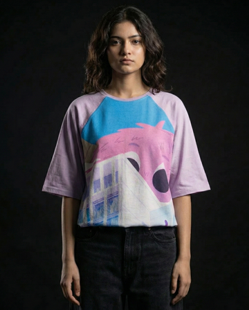 Cutosaur Oversized Raglan T-shirt