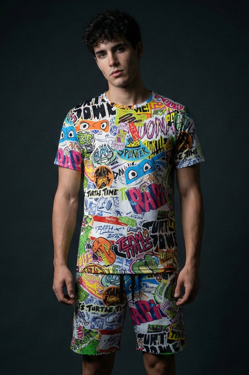 Ninja Turtles It's Time T-shirt Shorts Combo