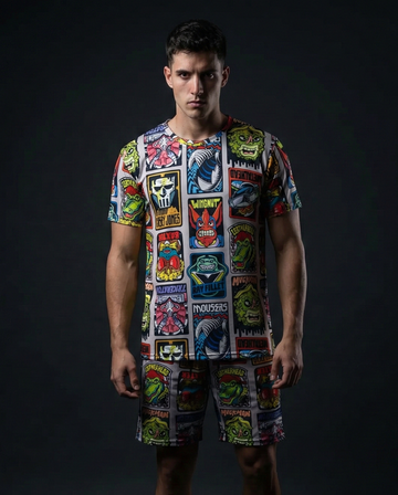 Ninja Turtles Enemies United T-shirt Shorts Combo