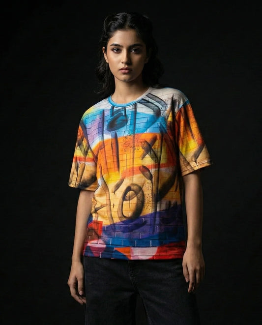 HipHop Graffiti Oversized T-shirt