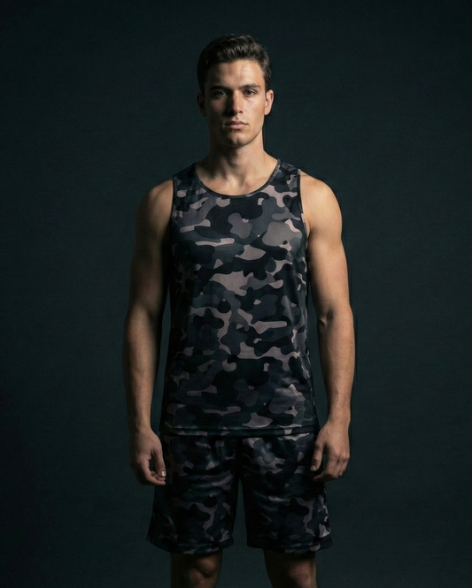 Camoflague Tank and Shorts Combo