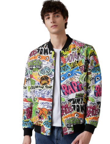 Ninja Turtles It's Turtle Time Bomber Jacket