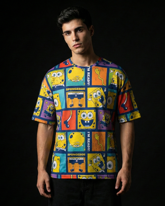 Spongebob Always Ready Oversized T-shirt 50% OFF