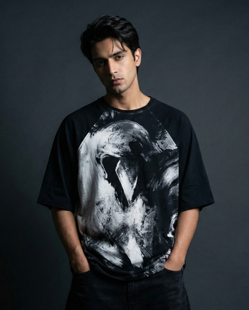 Gladiator Monochrome Oversized Raglan T-shirt 50% off