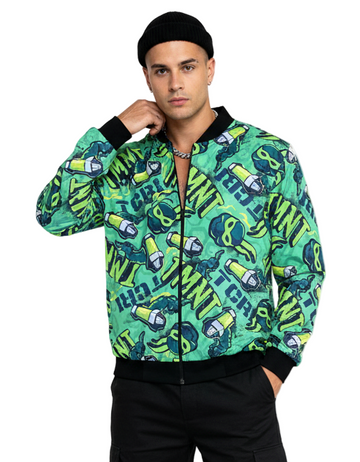 Ninja Turtles Techno Cosmic Bomber Jacket