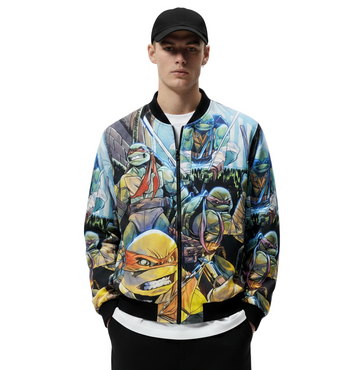 Ninja Turtles Battle Stance Bomber Jacket