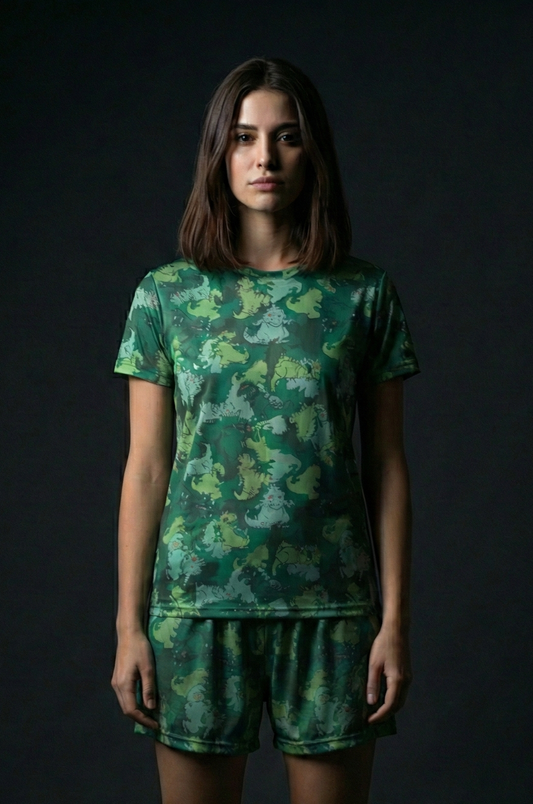 Rugrats Camo Green Tshirt and Shorts Combo