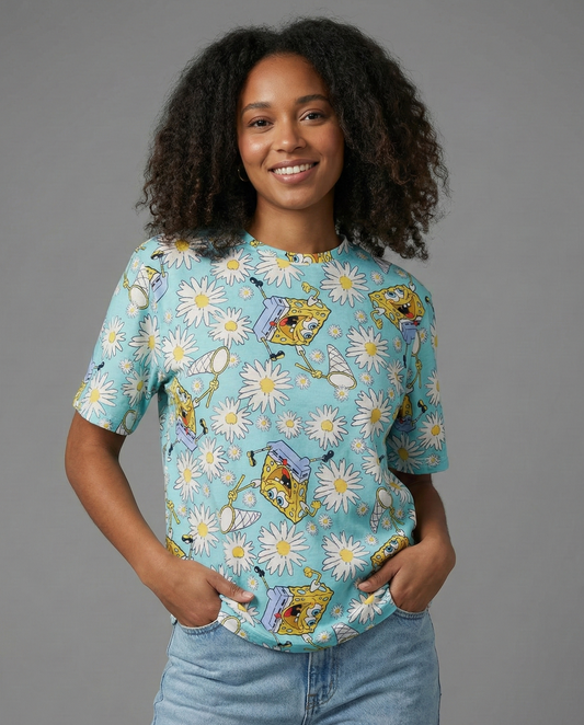 Spongebob Catching Feelings Oversized T-shirt