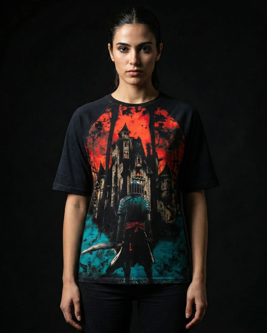 Warrior Oversized Raglan T-shirt 50% off