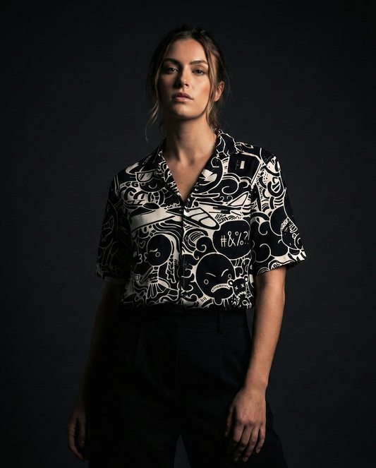 Black Doodle Shirt