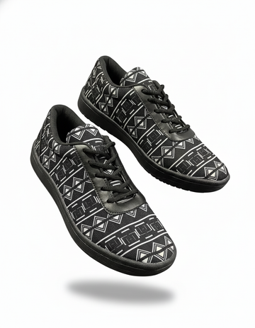 Black tribal Canvas Sneakers