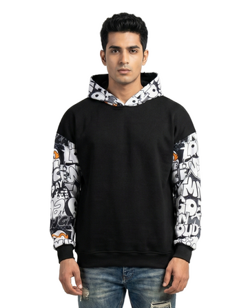 Ninja Turtles Pizza Slice Drop Shoulder Hoodie
