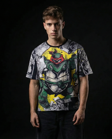 Ninja Turtles Poster Blast Oversized T-shirt 50% OFF