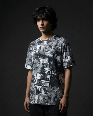 Ninja Turtles Prime Monochrome Oversized T-shirt