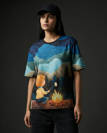 Crocheted Valley Oversized Tshirt