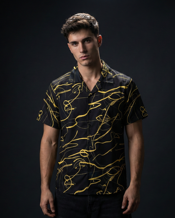 Drawn on Black Shirt