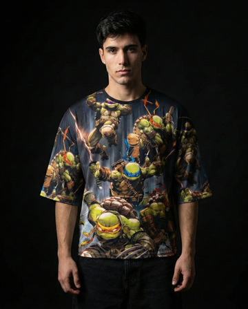 Ninja Turtles Battle Stance Oversized T-shirt