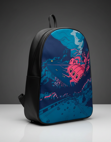 Parasyte D Faux Leather Backpack
