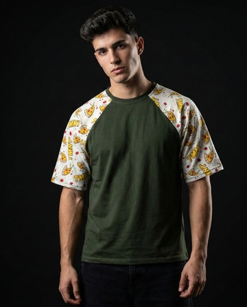 Ninja Turtles Pizza Love Oversized Raglan T-shirt