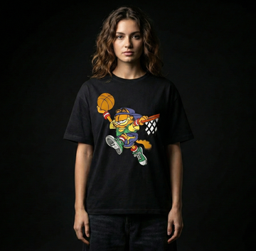 Garfield Basketball 100% Cotton T-shirt