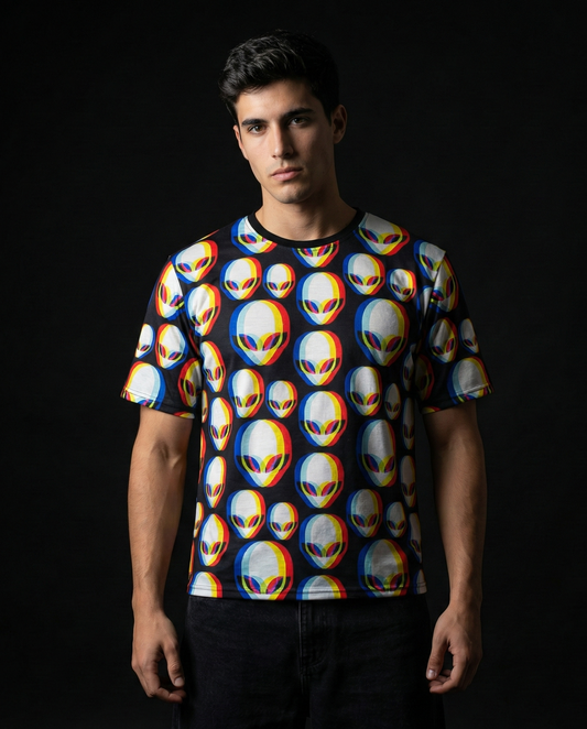 Trippy Alien Oversized Tshirt 50% OFF