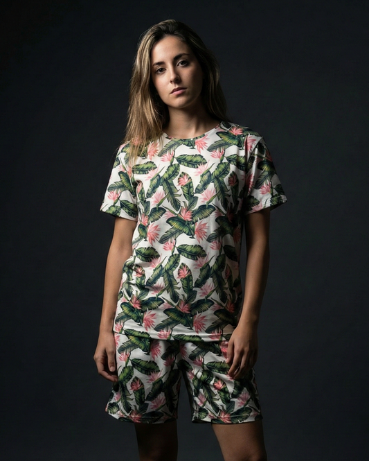 Tropical T-shirt and Shorts Combo