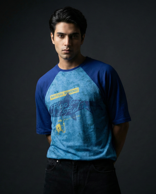 Spongebob Nautical Nonsense Oversized Raglan T-shirt