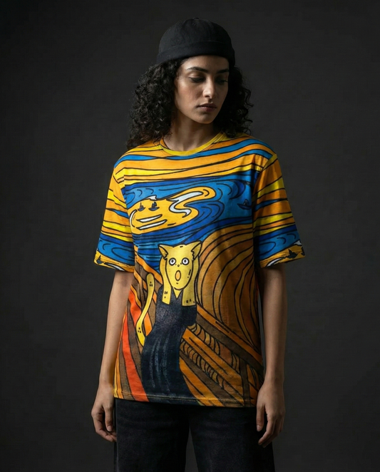Scream Cat Oversized T-shirt