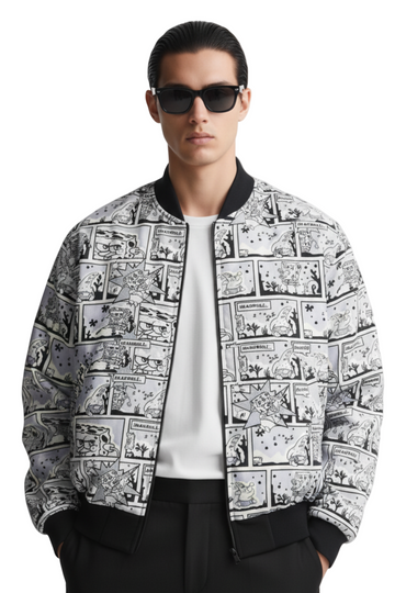 Spongebob Comic Strips Bomber Jacket