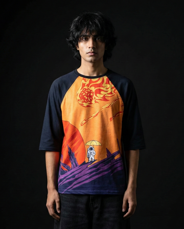 Rain on Mars Oversized Raglan T-shirt