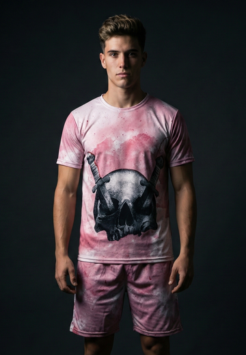 Scabbard Skull T-shirt and Shorts Combo