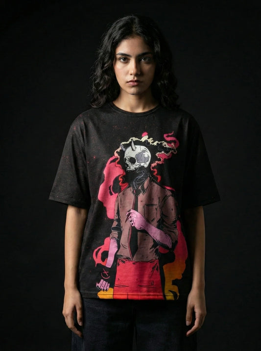 Smoking Dead Oversized T-shirt