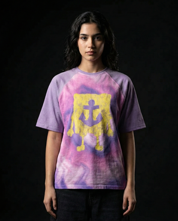 Spongebob Anchor Oversized Raglan T-shirt
