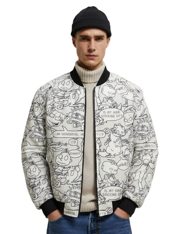Rugrats Reptar Vox Pop Bomber Jacket