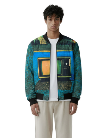 Tv Glitch Bomber Jacket