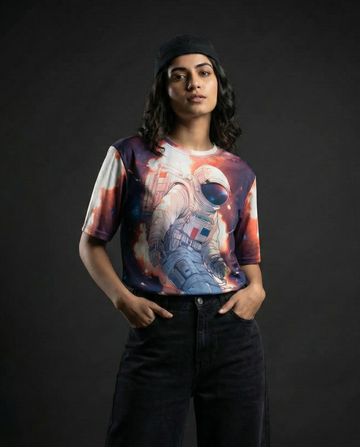 Spacesuit Abstract Oversized T-shirt